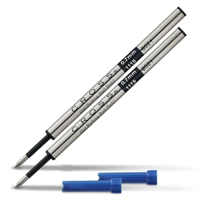 Abbildung von Cross 8521 Rollerball Mine (Gel Tinte, 0.7 mm) blau, 2er Blisterkarte