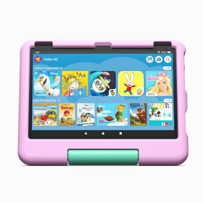 Abbildung von Kindgerechte Hülle von Amazon Für das Fire HD 10 Tablet, rosa Kinder 37 Jahren Nur kompatibel mit Tablets der 13. Generation (2023)