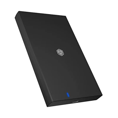 Abbildung von ICY BOX USB C Festplattengehäuse für 2, 5 Zoll SSD/HDD mit 3.0 (5 Gbit/s), Externes SATA Gehäuse, Werkzeuglos, SSDs bis 9, mm Höhe, A Adapter, IB 200T C3, Schwarz