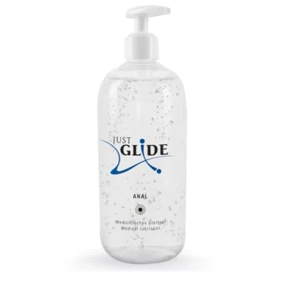 Abbildung von Just Glide Anal intensives Gleitgel für Frauen und Männer, wasserbasiert, vegan, fett ölfrei, geeignet Sex Toys Kondome, 500 ml