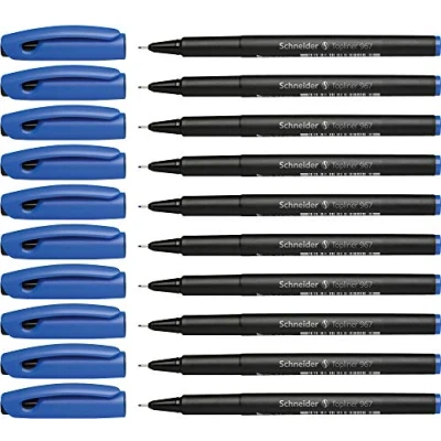 Abbildung von Schneider Topliner 967 Fineliner (0,4 mm) 10er Packung blau