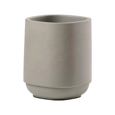 Abbildung von Zone Denmark Time Zahnputzbecher, Zahnbürstenhalter fürs Badezimmer, Durchm. 8 cm, Höhe 9,8 Concrete