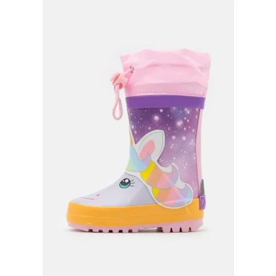 Abbildung von Playshoes Einhorn Gummistiefel für Kinder, Größe: 22, Rosa Schuhe