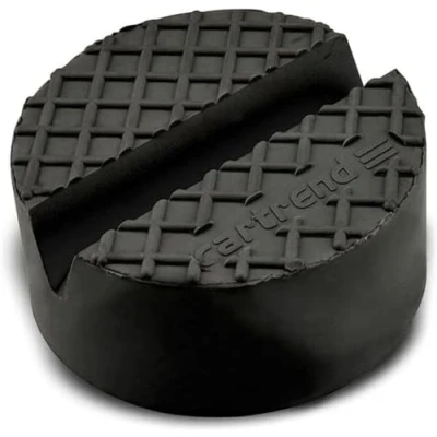 Abbildung von cartrend universelle Wagenheber Gummiauflage, Traglast 700 kg, Ø 38 / 65 mm, Höhe: 40 mm Schwarz, Gummi Pad, Karosserie Unterlage Adapter, Autozubehör