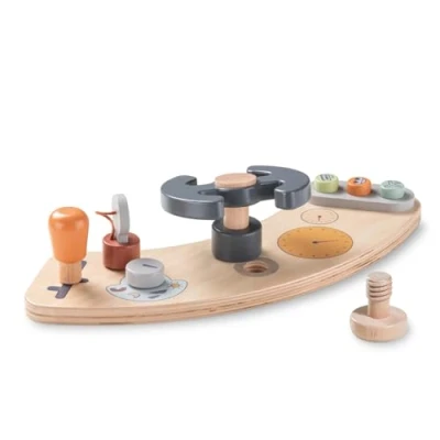 Abbildung von hauck Play Cockpit Baby Fahrzeug Spiel ab 10 Monaten Kompatibel mit Alpha Tray &amp; Arketa für Hochstühle Alpha+ Beta+ Arketa, Holz Spielzeug Fördert Auge Hand Koordination Motorik