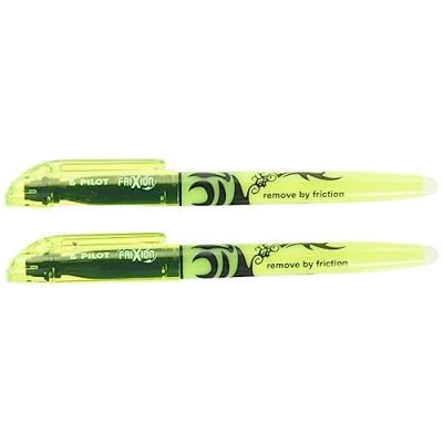Abbildung von Pilot Pen 4136005B2 Frixion Textmarker 2er Packung, radierbar, 2 x gelb
