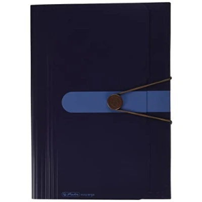 Abbildung von Herlitz 11411261 Fächermappe, 12 Fächer Recycling, PP Folie, dunkelblau