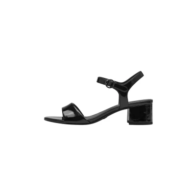 Abbildung von Tamaris Riemensandalette, Damen, Größe: 36, Black patent Schuhe