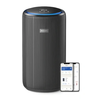 Abbildung von Philips Luftreiniger Serie 4200, HEPA NanoProtect + doppelter Aktivkohlefilter, CADR 600m3/h für 156m², besonders leise, intelligent und energieeffizient (AC4221/11)