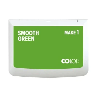 Abbildung von COLOP Stempelkissen MAKE 1 smooth green, 50 x 90 mm, Kissen für traditionelle Handstempel und Kreativstempel