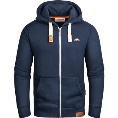 Abbildung von Grin&amp;Bear Herren Kapuzenpullover Navy, L, GEC022