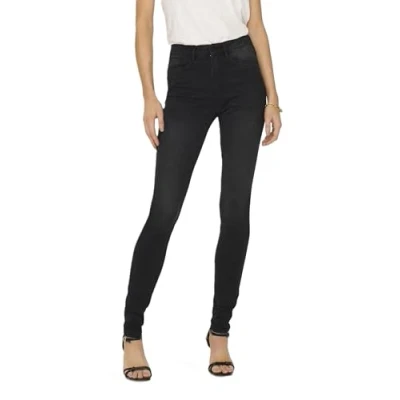 Abbildung von ONLY Damen Onlroyal Life Hw Sk DNM Bj13963 Noos Jeans, Black Denim, XL / 34L EU