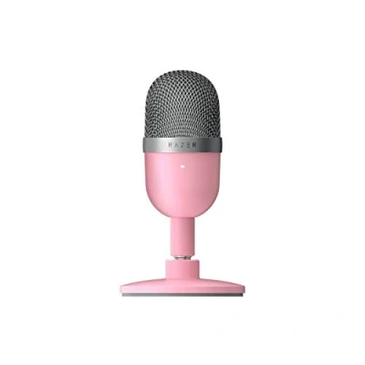 Abbildung von Razer Seiren Mini (Quartz) USB Kondensator Mikrofon für Streaming (Kompakt mit Supernieren Richtcharakteristik, neigbarer Ständer, Integrierter Schockdämpfer) Pink