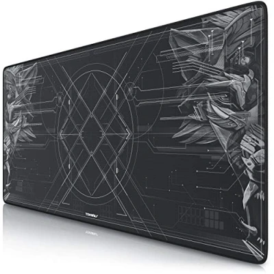 Abbildung von Titanwolf XXL Speed Gaming Mauspad 900 x 400mm Mousepad Tischunterlage Large Size verbessert Präzision und Geschwindigkeit