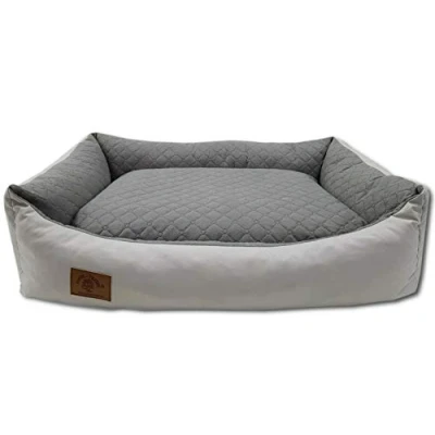 Abbildung von Odolplusz XXL Hundebett für große Hunde Hundekissen Hundesofa mit Wendekissen Bezug abnehmbar und waschbar (Graphit)