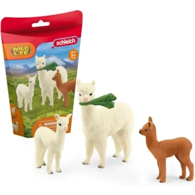 Abbildung von schleich 42544 Alpakafamilie, für Kinder ab 3+ Jahren, WILD LIFE Spielset