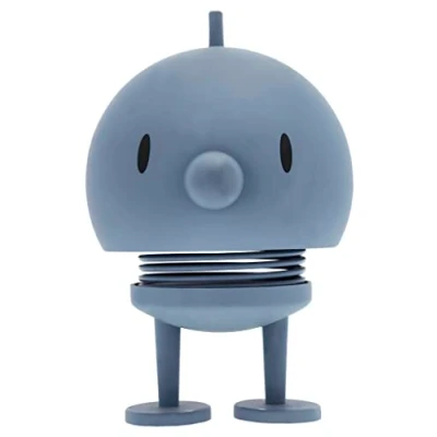 Abbildung von Hoptimist Soft Bumble, Wackelfigur Deko Skandinavisch, Wohnzimmer, Schreibtisch Deko, Büro Gadgets, Tolle Kleine Geschenke, 7,4 x 8,5 10,5, Medium, Sky