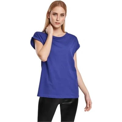 Abbildung von Urban Classics Extended Shoulder Tshirt basic, Damen, Größe: Medium, Bluepurple
