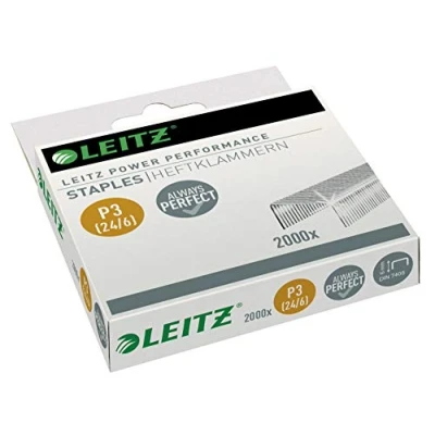 Abbildung von Leitz 55701000 Heftklammer P3, 24/6mm, 2000 Stück