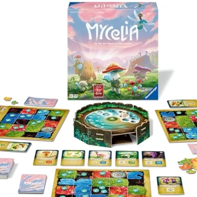 Abbildung von Ravensburger 27489 Mycelia Deckbuilding Spiel für Familien, Brettspiel Erwachsene und Kinder ab 9 Jahren einfaches Strategiespiel 2 4 Spieler