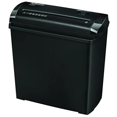 Abbildung von Fellowes Aktenvernichter 5 Blatt Streifenschnitt 7mm, Papierschredder für Zuhause, Powershred P 25S, Schredder mit 11L Papierkorb, Standard Datenschutz, gelegentliche Nutzung