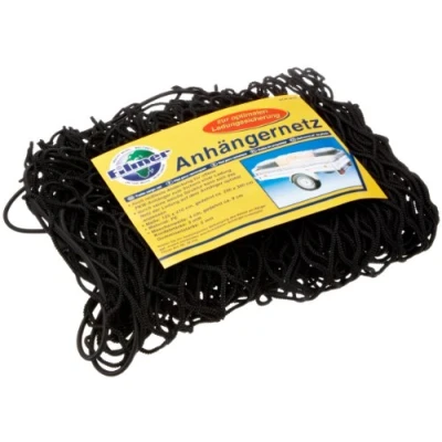 Abbildung von Hillfield Anhängernetz 125 x 210 cm, dehnbar auf 200x 300 cm (schwarz)
