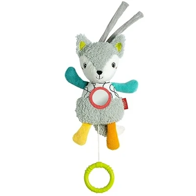 Abbildung von Fehn Spieluhr Baby Fuchs Kuscheltier mit Einschlafhilfe Melodie &quot;Weißt du wieviel Sternlein stehen&quot; Babyspielzeug für Unterwegs &amp; Zuhause Musikspielzeug Babys und Kleinkinder ab 0+ Monaten