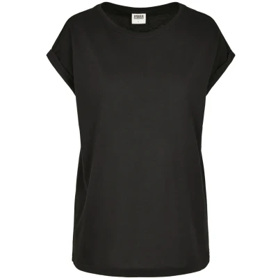 Abbildung von Urban Classics Extended Shoulder TEE Tshirt basic, Damen, Größe: XS, Black