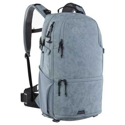 Abbildung von EVOC STAGE CAPTURE 16 Backpack, Wanderrucksack mit Fototasche (aufklappbares Kamerafach, Luftzirkulation am Rücken, optimale Kameratasche, Maße: 50 x 27 14 cm, Volumen: l), Stahl