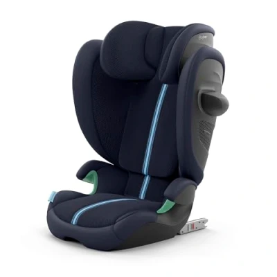 Abbildung von CYBEX Gold Kinder Autositz Solution G2 Plus, Ab ca. 3 bis 12 Jahre (100 150 cm), Max. 50 kg, Für Autos mit und ohne ISOFIX, Ocean Blue (Blau)