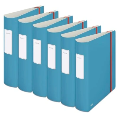 Abbildung von Leitz Qualitäts Ordner 180 Active, A4, 500 Blatt, 8,2 cm Rückenbreite, Sanftes Blau, Cosy Serie, 10380061