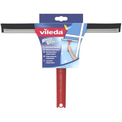 Abbildung von Vileda Profi Fensterwischer Abzieher mit hochwertiger Gummilippe für streifenfreies Abziehen, Fensterputzer, ideal auch die Dusche