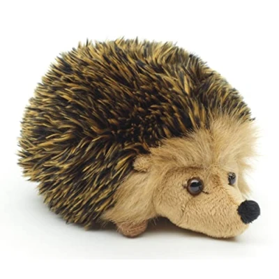 Abbildung von Uni Toys Igel grau braun 15 cm (Länge) Plüsch Waldtier Plüschtier, Kuscheltier
