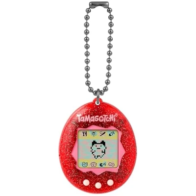 Abbildung von Bandai Original Tamagotchi Color Collection Red Elektronisches virtuelles Haustier mit Farbdisplay Interaktives Spielzeug Rotes Kinder ab 8 Jahren 46006
