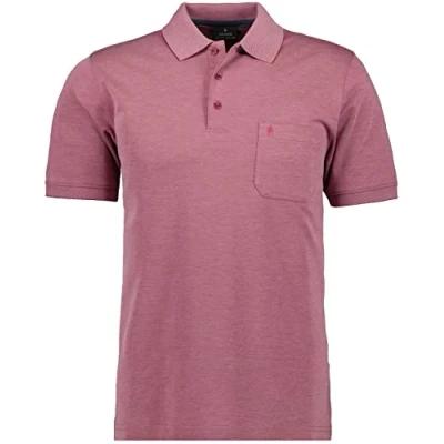 Abbildung von RAGMAN Herren Softknit Polo mit Brusttasche, Kurzarm M, Vintage Rot 434