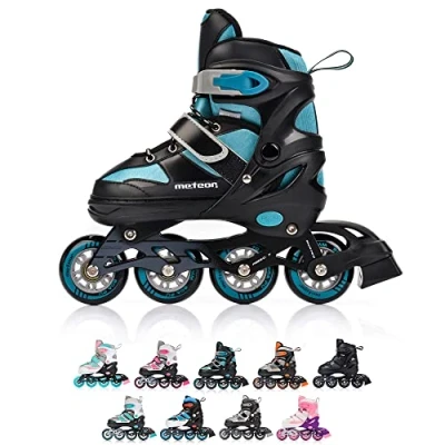 Abbildung von meteor® Inliner Rollen Inline Skates Mädchen und Jungen Kinder ABEC7 mit Einstellbarer Größe