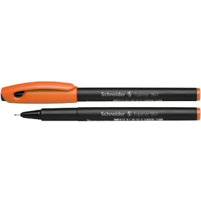 Abbildung von Schneider Topliner 967 Fineliner (Strichstärke 0,4 mm) 1 Stück orange, 196706