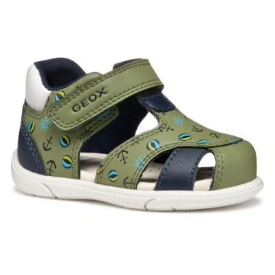 Abbildung von Geox Baby Jungen B ZAPITO Boy Sandal, Pistachio/Navy, 24 EU