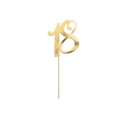 Abbildung von Cake Topper &#039;18&#039; 20,5cm Tortendeko Kuchendeko Cupcake Kuchen Torten Geburtstag Jubiläum