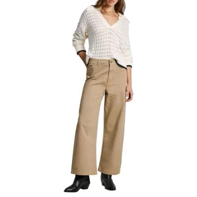 Abbildung von Pepe Jeans Tania Flared Jeans, Damen, Größe: 28x30, Dark stone beige