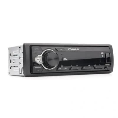 Abbildung von Pioneer MVH 330DAB, 1DIN Autoradio mit RDS und DAB+, USB, AUX Eingang, Bluetooth, geringe Einbautiefe, Schwarz/Grau/Rot