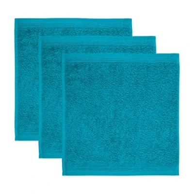 Abbildung von möve Superwuschel Seiftuch 30 x cm aus 100% Baumwolle, lagoon 3er Set