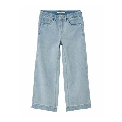 Abbildung von Name it Nkfrose HW WIDE ON Jeans Relaxed Fit für Kinder, Größe: 176, Light blue denim