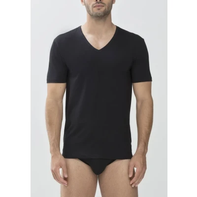 Abbildung von mey Tshirt Vneck Serie DRY Cotton Unterhemd/shirt, Herren, Größe: 48, Schwarz