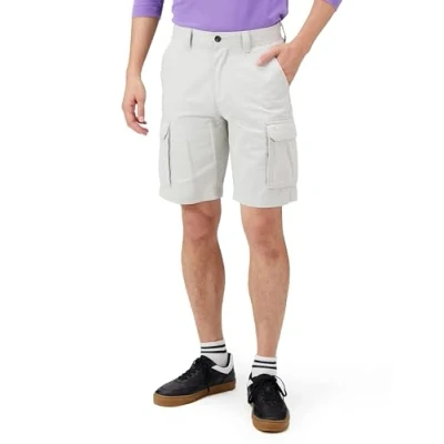 Abbildung von Amazon Essentials Herren 25 cm lange Classic Fit Cargoshort (erhältlich in Big &amp; Tall), Grau, 32W