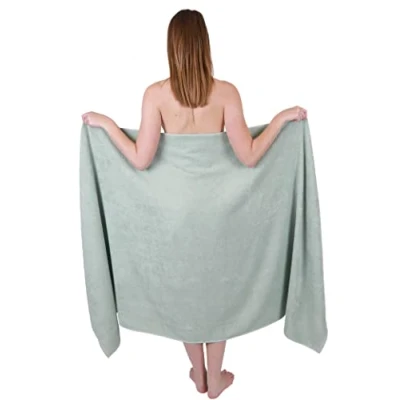 Abbildung von Betz Badetuch groß XXL Berlin Größe 100 x 200 cm Badetücher Saunatuch 100% Baumwolle Jade