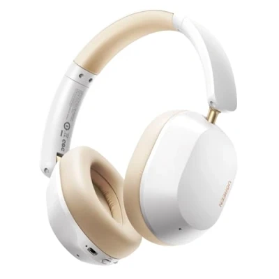 Abbildung von UGREEN HiTune Max5c Bluetooth Kopfhörer Over Ear mit Adaptive Active Geräuschunterdrückung, BT 5.4, Räumlichen Klang, Hi Res Sound, EQ in App, 75h Akku, bequemer Halt, Duale Verbindung (Weiß)