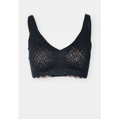 Abbildung von sloggi Damen Zero Feel Bliss Soft Bra, Black, M Große Größen