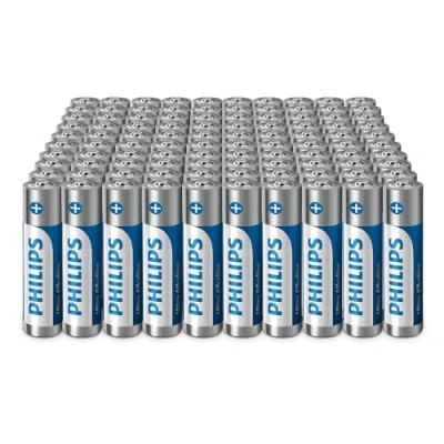 Abbildung von Philips Ultra AAA Alkali Batterien Ideal für Unternehmen und den großen Gebrauch, 100 Stück
