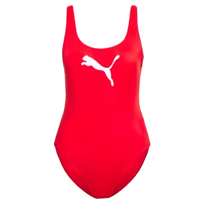 Abbildung von Puma SWIM Women Swimsuit Badeanzug, Damen, Größe: Medium, Red